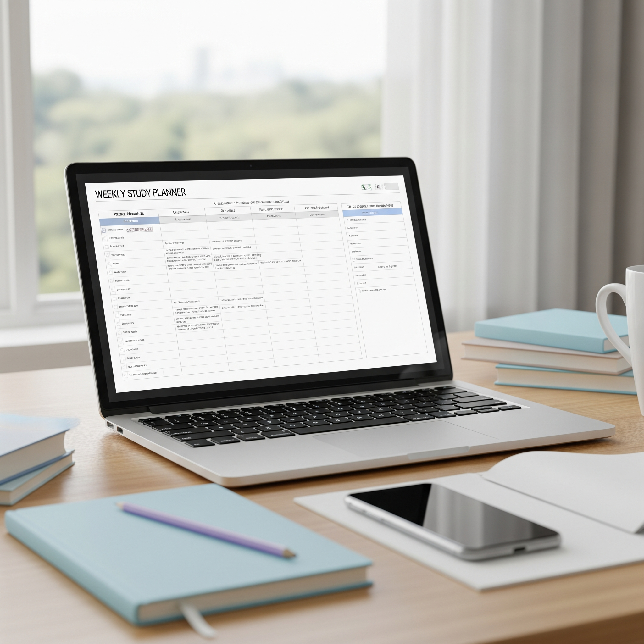 Weekly Study Planner Templates - Image 2